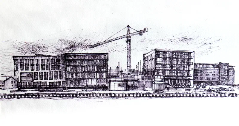 Entlang des Hafens in Münster