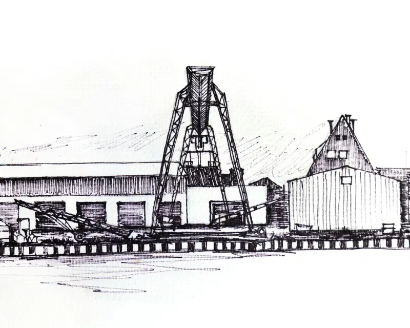 Entlang des Hafens in Münster